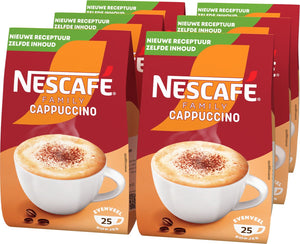 Nescafé family cappuccino oploskoffie - 6 zakken x 230g voor 150 koppen koffie