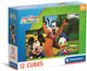 Clementoni cubi 12 mickey mouse club house - disney blokkenpuzzel met 6 afbeeldingen - kubus puzzel, blokken en blokjes speelgoed voor jonge kinderen