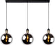 Lucide julius - hanglamp - 3xe27 - fumé