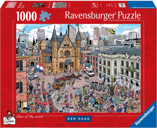 Ravensburger – cities of the world: den haag – legpuzzel – 1000 stukjes