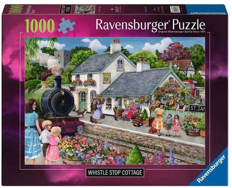 Load image into Gallery viewer, Ravensburger â€“ whistle stop cottage â€“ legpuzzel â€“ 1000 stukjes
