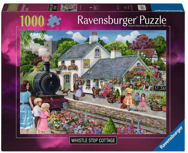 Load image into Gallery viewer, Ravensburger â€“ whistle stop cottage â€“ legpuzzel â€“ 1000 stukjes
