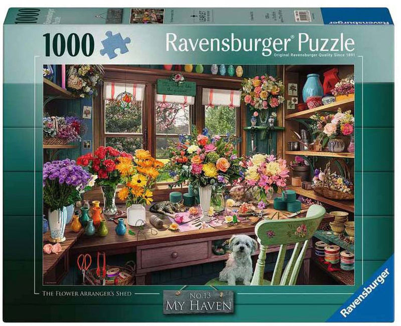 Load image into Gallery viewer, Ravensburger – my haven no.13: flower arranger – legpuzzel – 1000 stukjes
