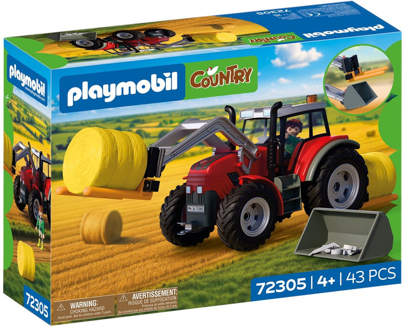 Load image into Gallery viewer, Playmobil country tractor speelgoed met hooibalen - boerderij set.
