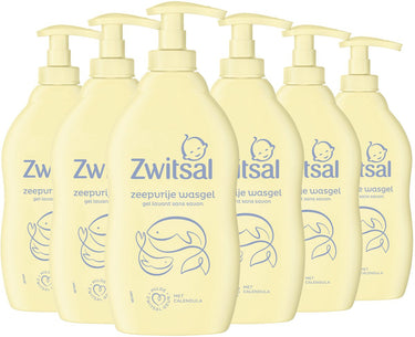 Zwitsal - zeepvrije wasgel - baby - 6 x 400 ml