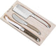 Amefa lou laguiole 3 delige kaasset mixed bruin parelmoer en taupe