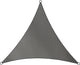 Livin' outdoor livn schaduwdoek como polyester driehoek 5m antraciet - 100% uv-bescherming - dikte doek: 160 gr m2 - inclusief bevestigingskoord en 5 mm dikke rvs bevestigingsringen