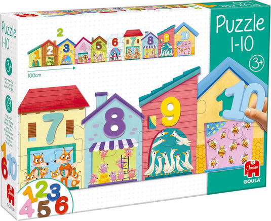 Goula jumbo - - telpuzzel 1-10 - kinderpuzzel