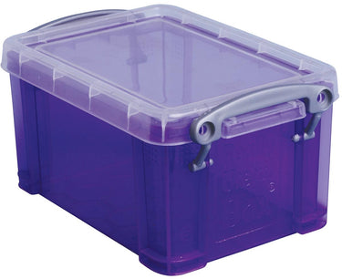Really useful box 0 | 7 liter | transparant paars