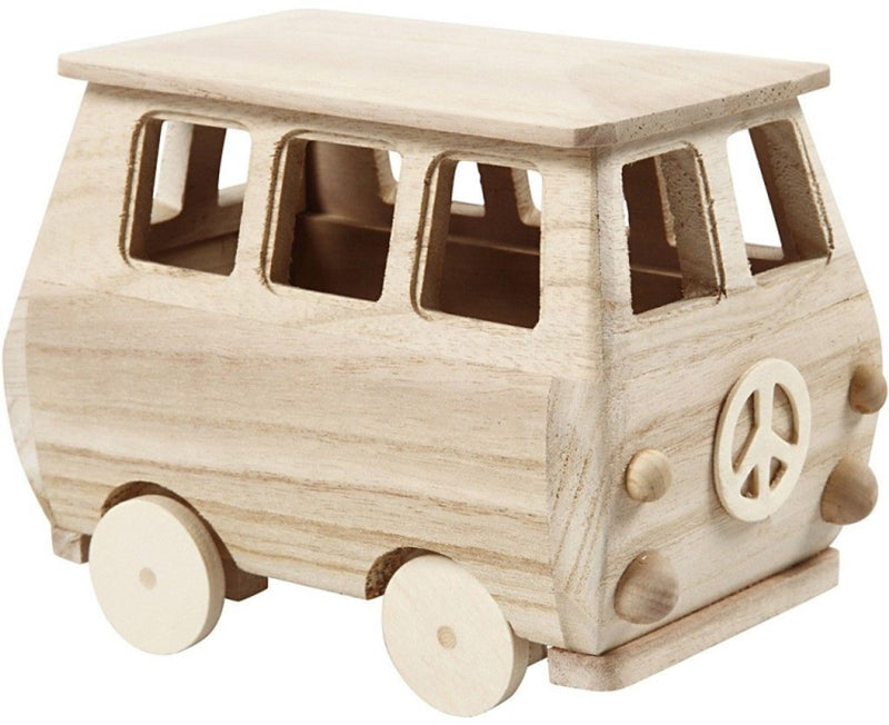 Load image into Gallery viewer, Creativ company houten mini bus, 17x10x13cm
