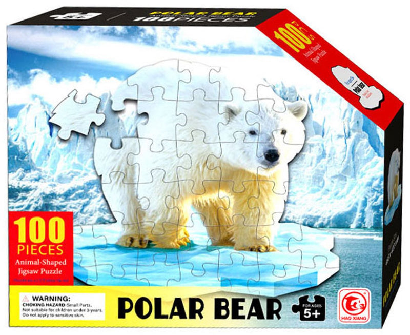 Load image into Gallery viewer, Shape puzzel ijsbeer, 100st.
