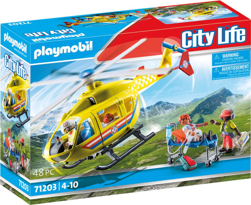 Load image into Gallery viewer, Playmobil city life reddingshelikopter - 71203
