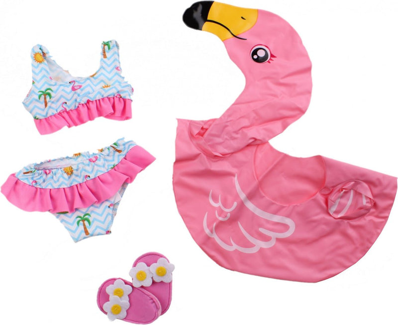 Load image into Gallery viewer, Heless poppen zwemset flamingo, 35-45 cm

