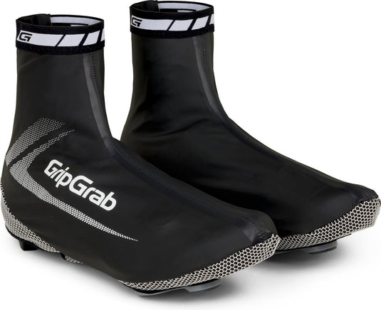 Gripgrab - raceaqua waterdichte race fiets overschoenen aero wielren regen fietsoverschoenen - zwart - unisex - maat s (38 39)
