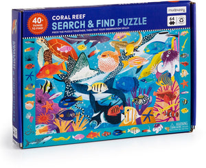 Mudpuppy zoek-en-vind-puzzel - koraalrif - 59x39cm - 64 stukjes - 4 jaar