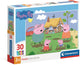 Clementoni - puzzel - 30 stukjes - peppa pig - kinderpuzzel - vanaf 3 jaar