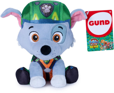 Paw patrol gund - de dino film-knuffel van rocky, officieel gelicentieerde knuffel, filmmerchandise 15,2 cm