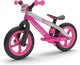 Chillafish loopfiets 2 jaar met voetsteun en voetrem - roze - lichtgewicht loopfiets meisjes tot 5 jaar met verstelbaar zadel en 12 rubberskin banden voor extra grip binnen en buiten - model bmxie 2