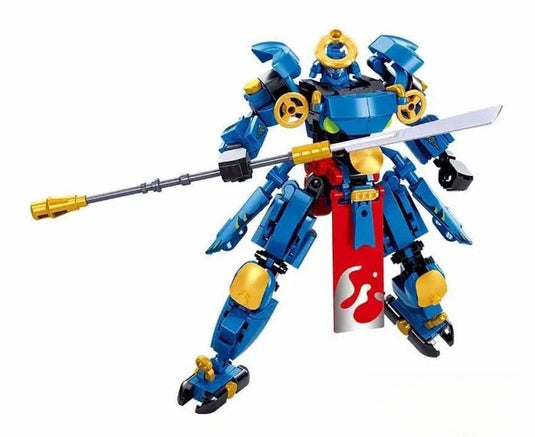 Sluban exosuit blue samurai bouwspeelgoed actiefiguur – constructiespeelgoed – bouwset met 230 bouwstenen – m38-b1312 – vanaf 6 jaar