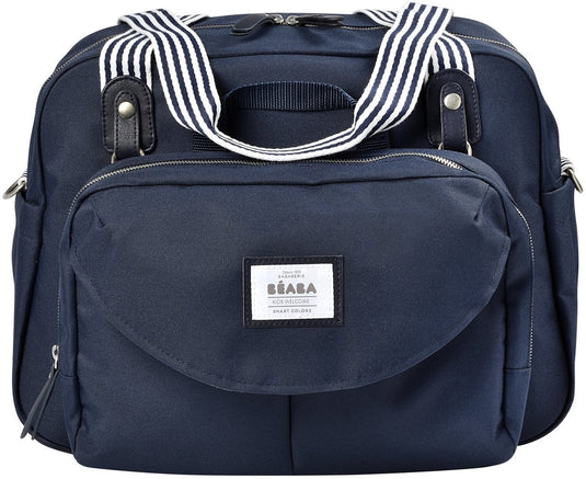 Béaba genève - luiertas - verzorgingstas - modulaire stijl - grote inhoud - inclusief isotherm lunchzakje aankleedkussen - blauw