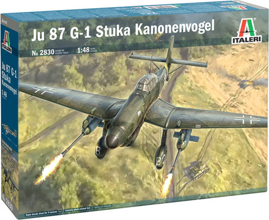 Italeri modelbouwpakket vliegtuigen - 2830 junkers ju 87 g-1 stuka kanonenvogel plastic - 1:48 - modelbouw