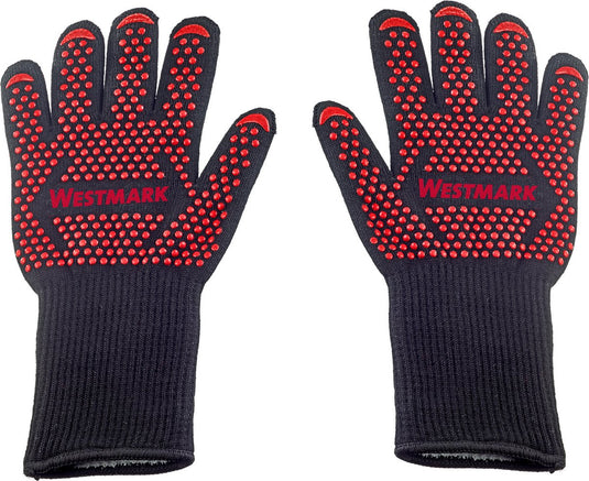 Westmark bbq-handschoenen – vuurvaste bbq-handschoenen, voor veilig werken bij de bbq, bij de oven of bij de open haard – 325 x 190 x 30mm, 2 stuks