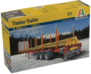Italeri timber trailer - modelbouw voor boomstammen en hout - schaal 1:24