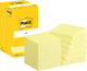 Post-it zelfklevende memoblaadjes 654-cy 76x76mm effen geel