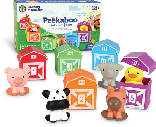 Learning resources peekaboo leerset boerderij - vanaf 18 maanden