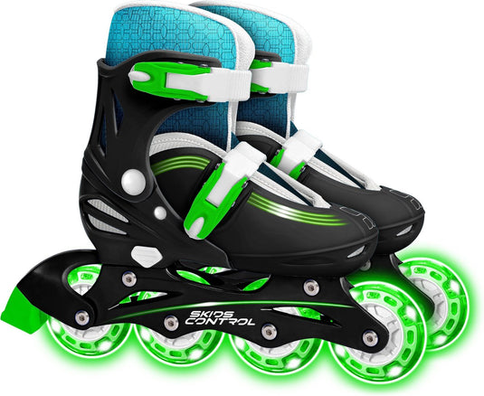 inline skates hardboot verstelbaar zwart maat 30-33
