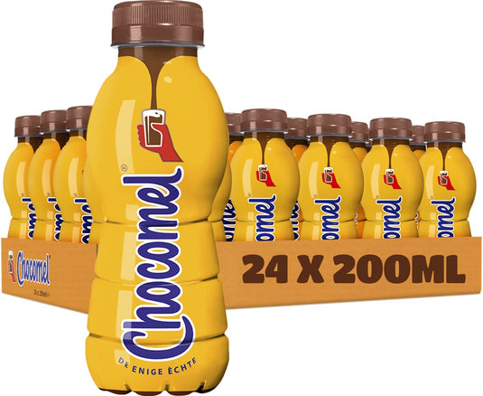 Chocomel chocolademelk vol voordeelverpakking pet flesjes 24x200ml