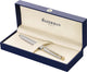 Waterman hémisphère-vulpen | roestvrij staal met 23k gouden rand | fijne penpunt | zwarte inkt | cadeauverpakking