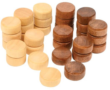 Philos backgammon stenen set - multicolor - 17 x 8 mm - educatief spel.