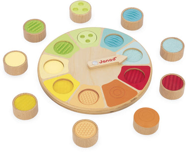Janod - sensorisch spel - sensori memo wiel