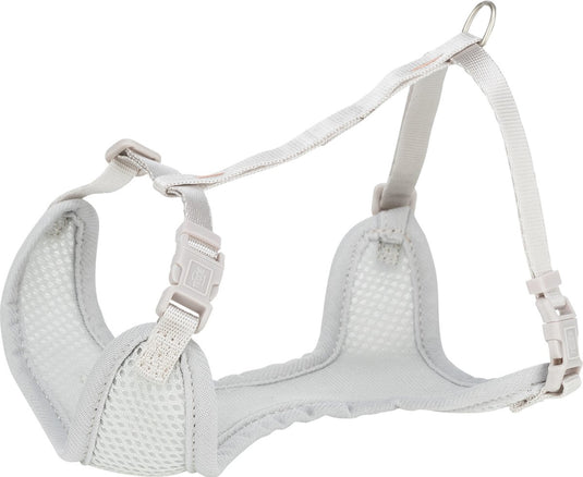 Trixie hondentuig - junior - puppy softtuig - met riem - lichtgrijs - 36-50x1 cm 2 mtr