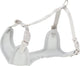 Trixie hondentuig - junior - puppy softtuig - met riem - lichtgrijs - 36-50x1 cm 2 mtr