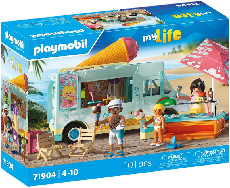 Load image into Gallery viewer, Playmobil my life ijscowagen met surfshop - 71905

