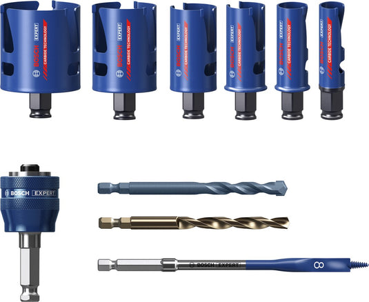 Bosch gatenzaagset 10-delig expert: 10-delig 20 mm, 25 mm, 32 mm, 38 mm, 51 mm, 64 mm
