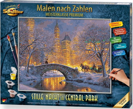 Schipper malen nach zahlen - stille nacht im central park