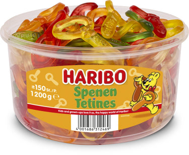 Haribo spenen - snoep in fruitsmaken - 150 stuks silo