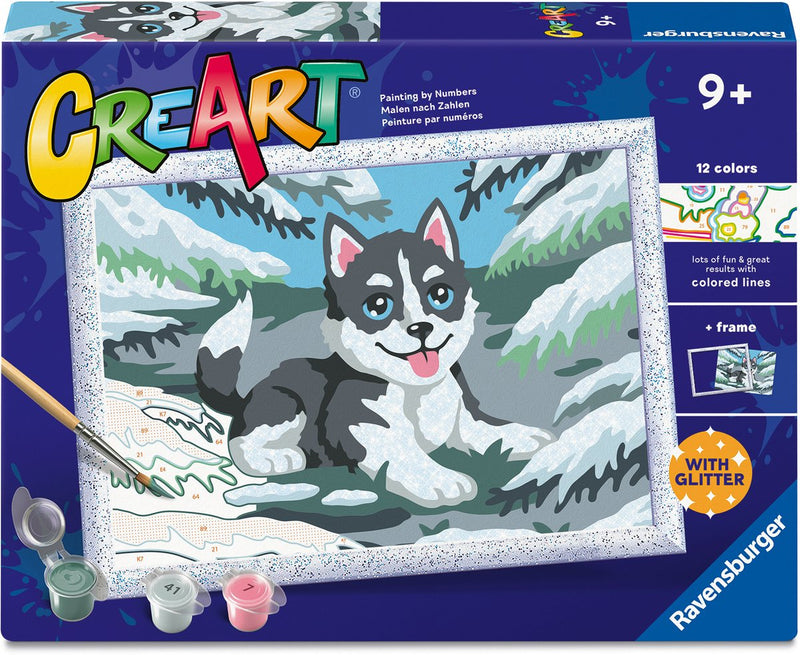 Load image into Gallery viewer, Ravensburger – creart: cheeky husky – schilderen op nummer

