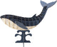 Fridolin 3d paper model - blauwe vinvis.