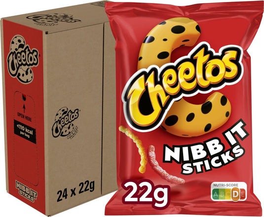 Cheetos nibb-it sticks naturel - chips - 24 x 22 gram
