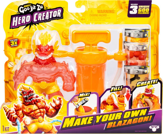 Goo jit zu heroes of hero creator blazagon – diy figuur met creator chamber