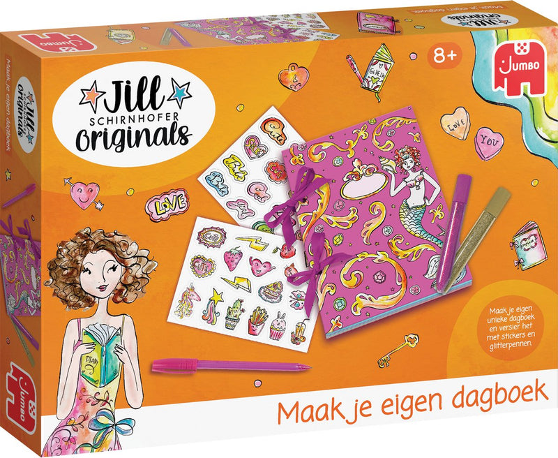 Load image into Gallery viewer, Jumbo - jill schirnhofer - maak je eigen dagboek - knutselset 8 jaar
