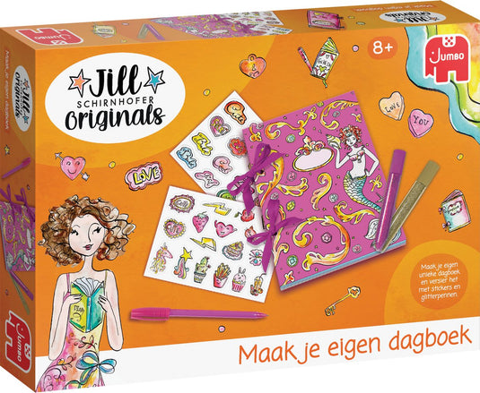 Jumbo - jill schirnhofer - maak je eigen dagboek - knutselset 8 jaar