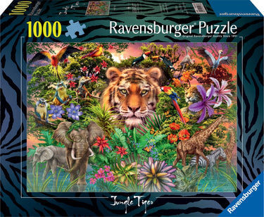 Merkloos sans marque ravensburger | puzzel | jungle tiger | 1000 stukjes