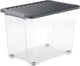 Rotho core plus opbergboxen - afsluitbaar - set van 4 - stapelbaar - 65 ltr