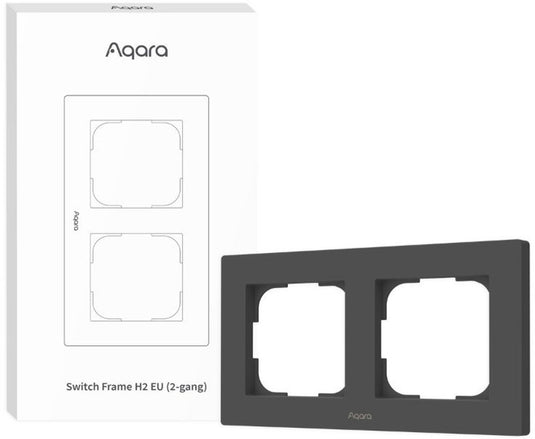 Aqara switch frame h2 eu 2-gang (grey)