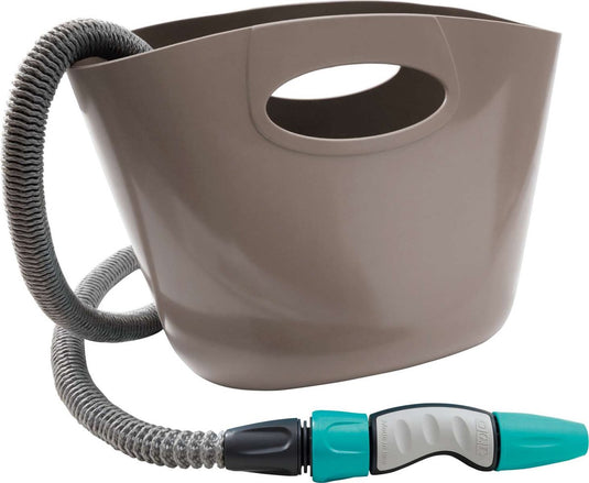 G.f. gf aquapop 15 m uitrekbare slang in tas grey